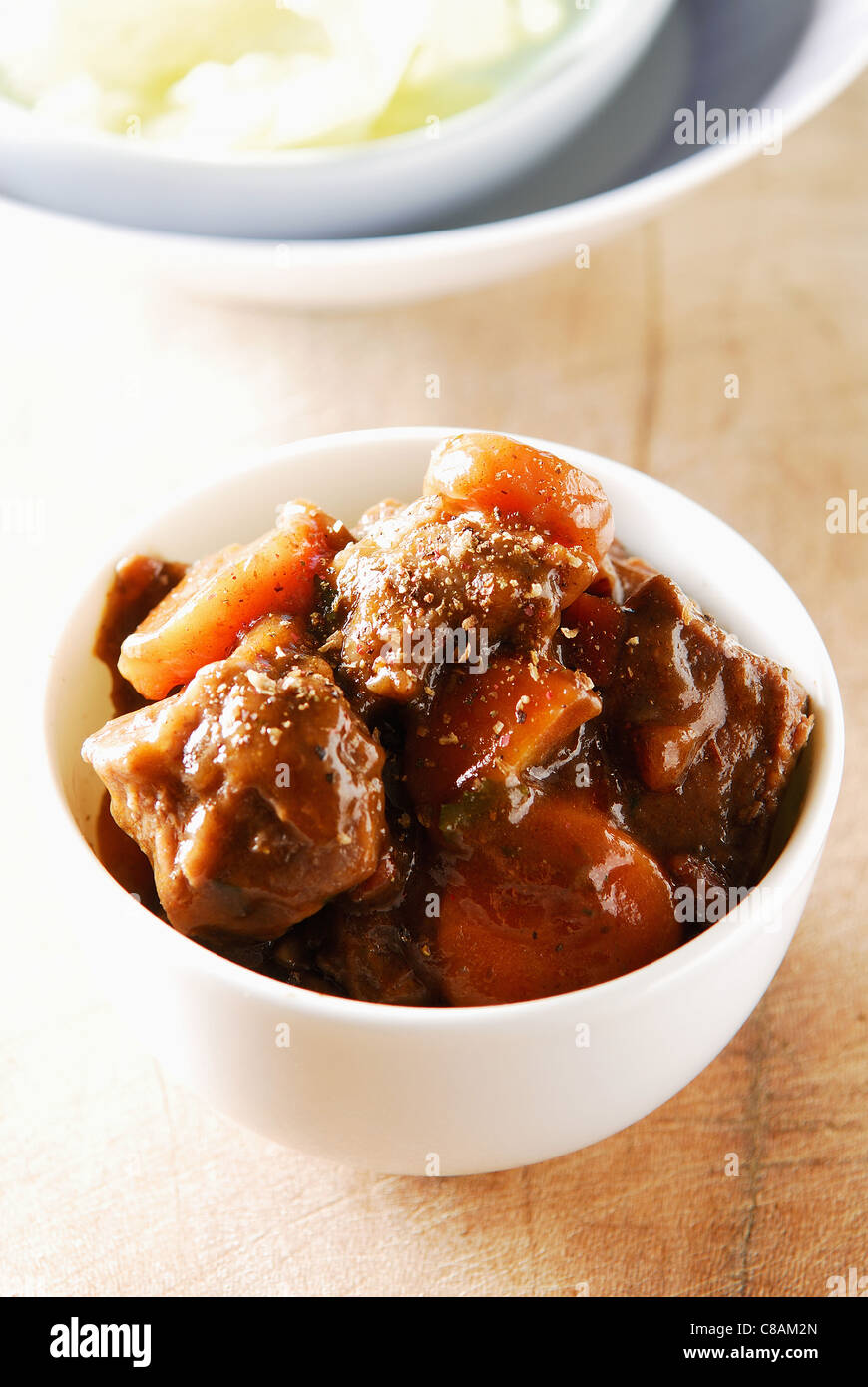Beef and carrot stew Stock Photo