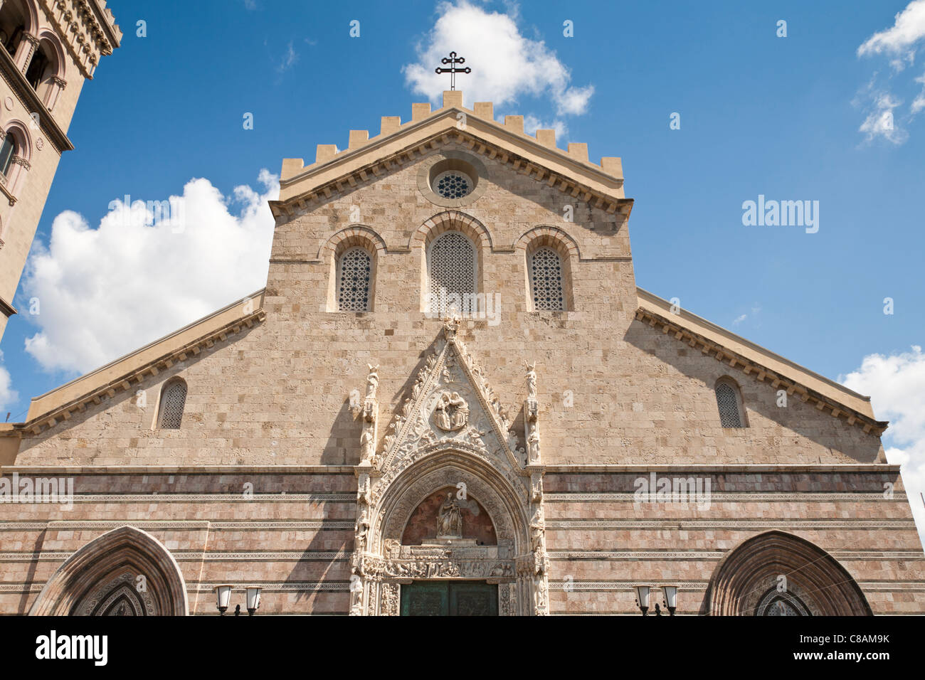 Messina Cathedral, Piazza Del Duomo, Messina, Sicily, Italy Stock Photo Messina Cathedral, Piazza Del Duomo, Messina, Sicily, Italy Stock Photo