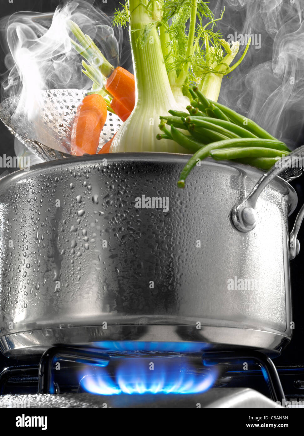 https://c8.alamy.com/comp/C8AN3N/steam-cooking-vegetables-in-a-saucepan-on-a-gas-cooker-C8AN3N.jpg