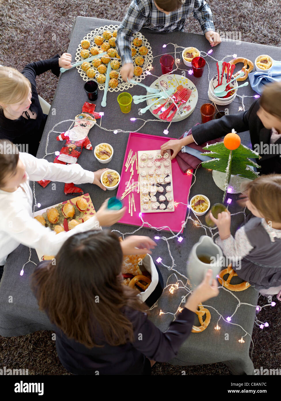 Children's party buffet Stock Photo - Alamy