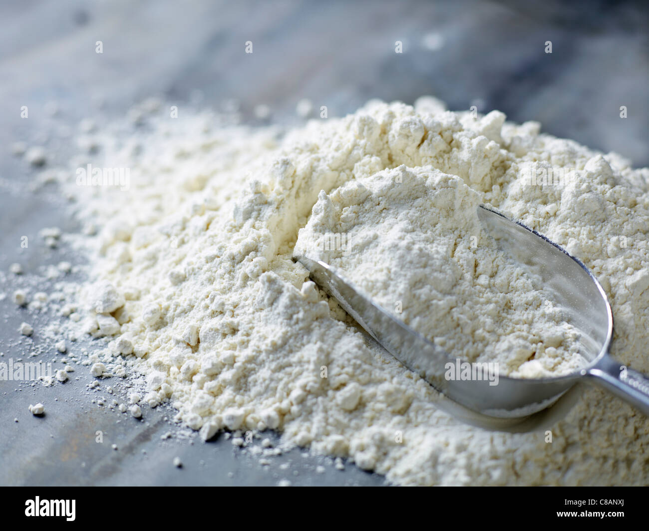 Heap of flour Stock Photo