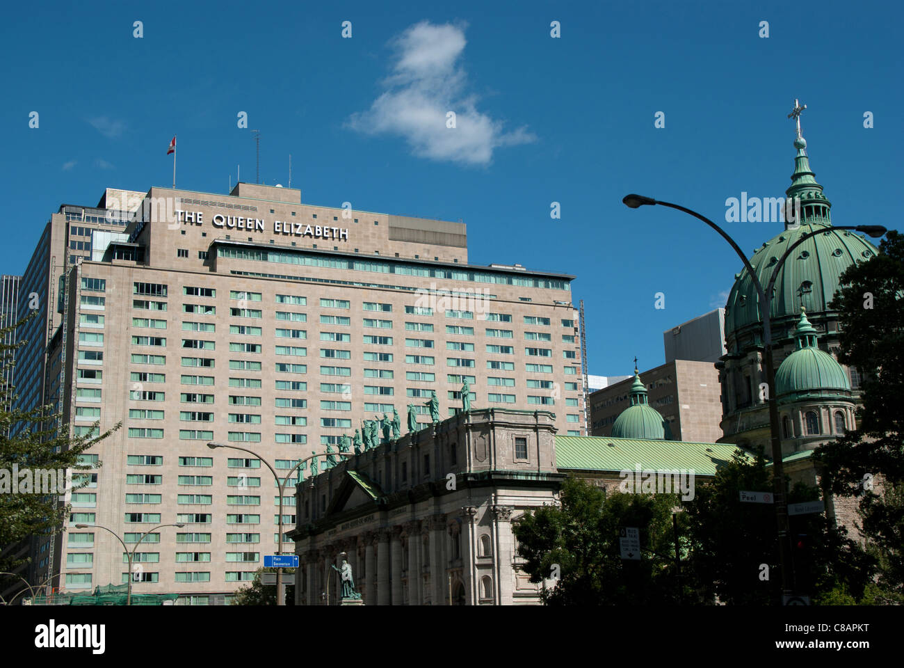 Hotel Queen Elizabeth Montreal, Quebec, Canada Stock Photo