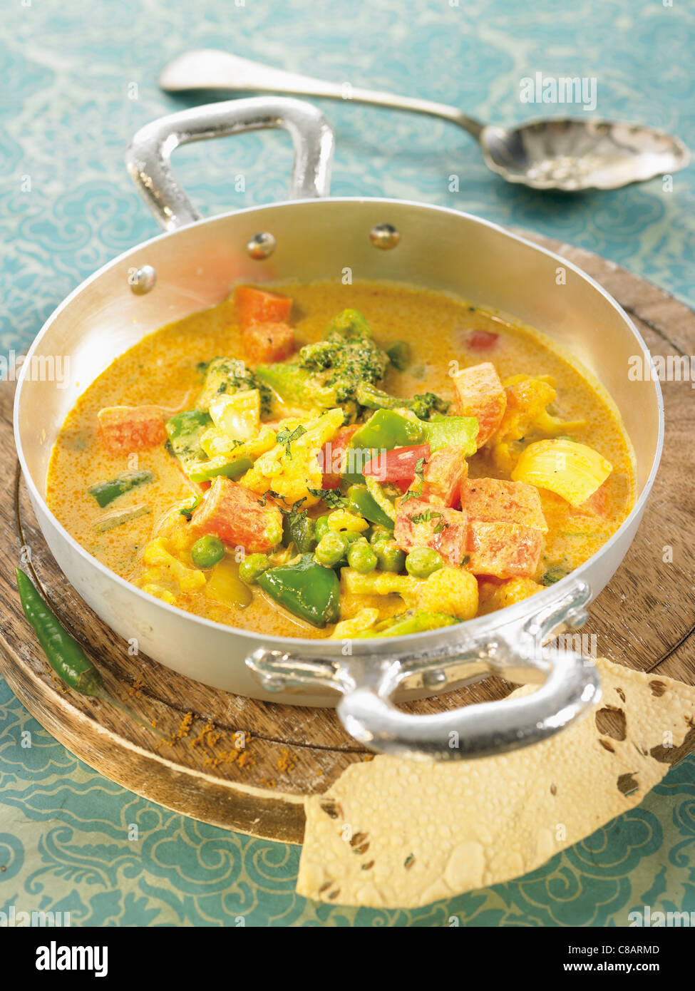 Vegetable coconut milk curry Stock Photo - Alamy
