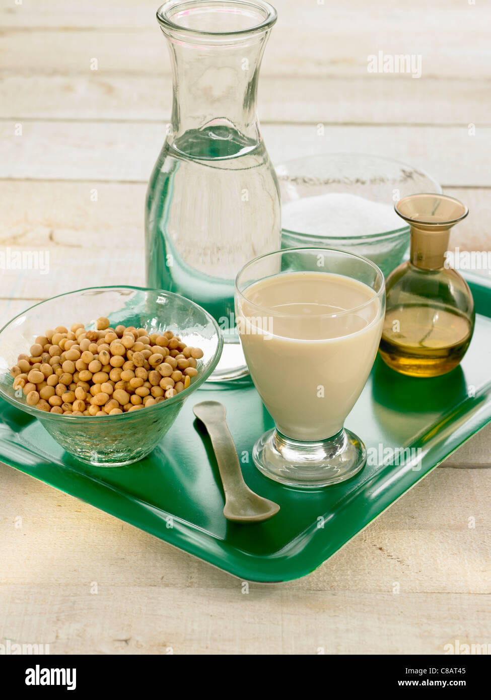 Soya bean milk Stock Photo
