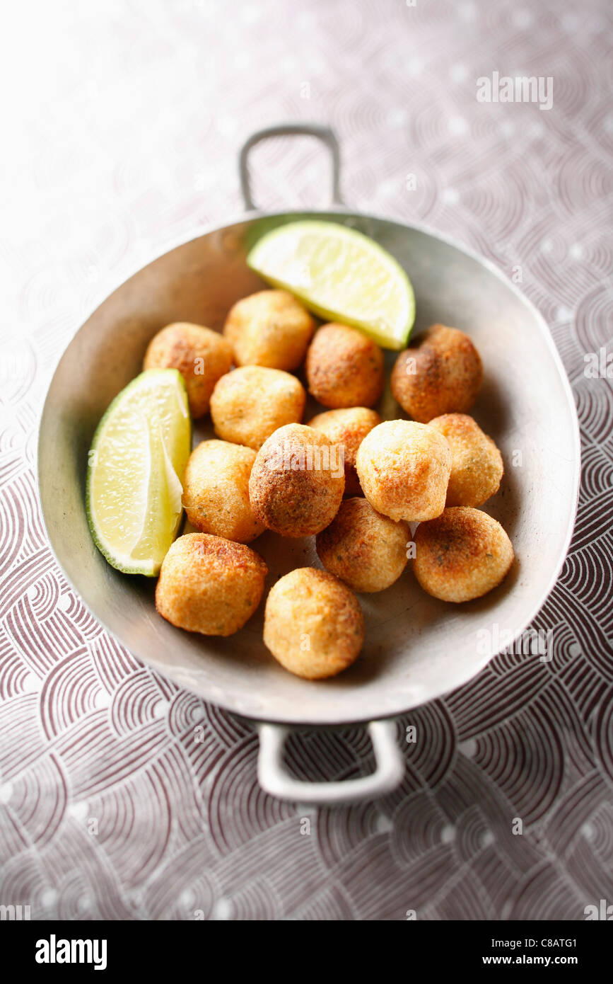 Fish and cereal croquettes Stock Photo