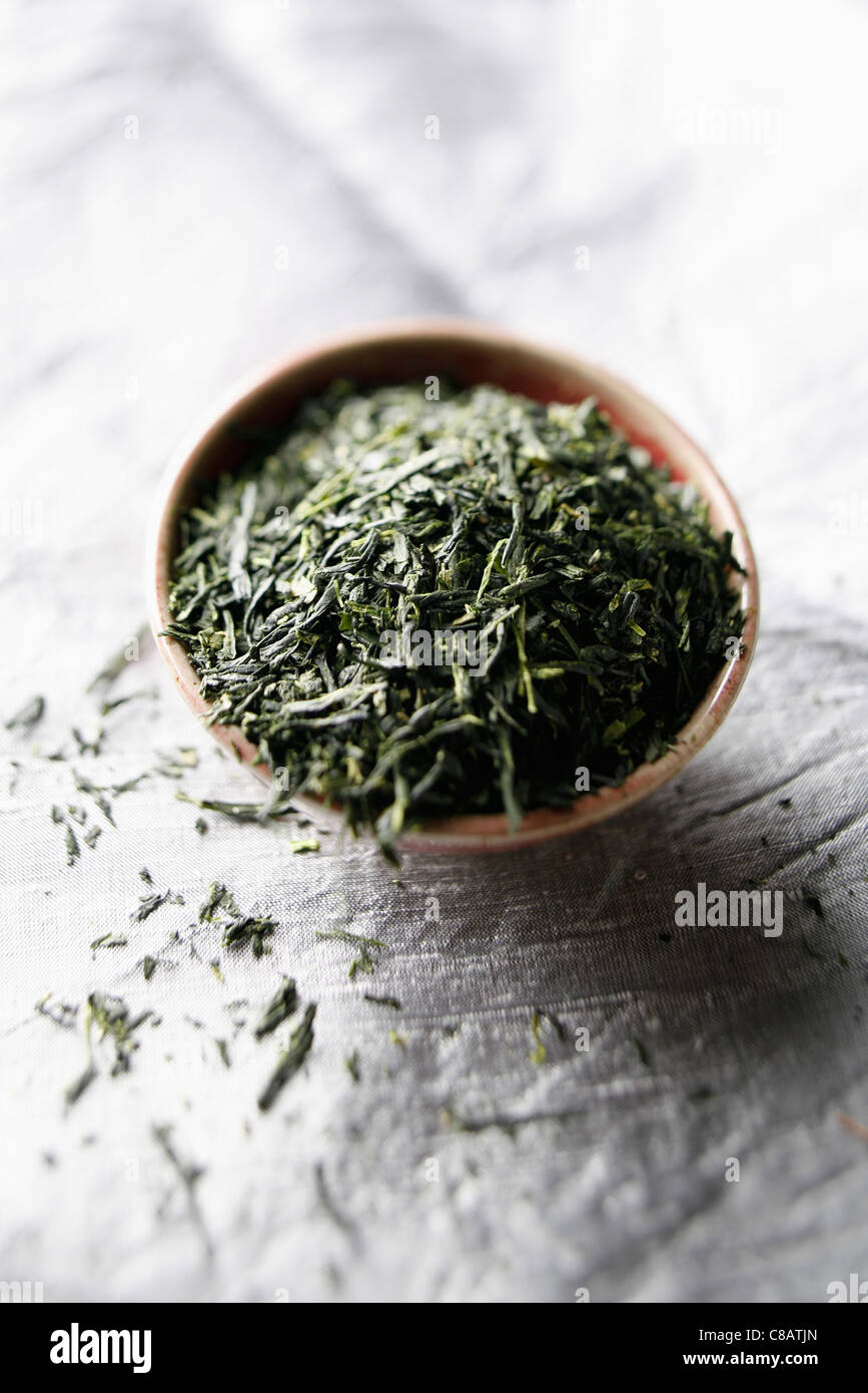 Loose green tea Stock Photo Alamy