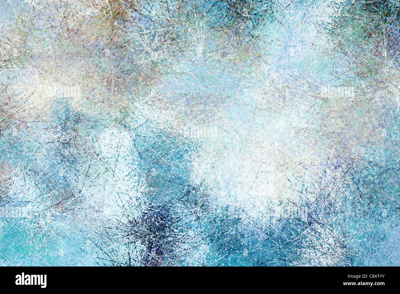 Abstract background digital painting of splattered dots Stock Photo