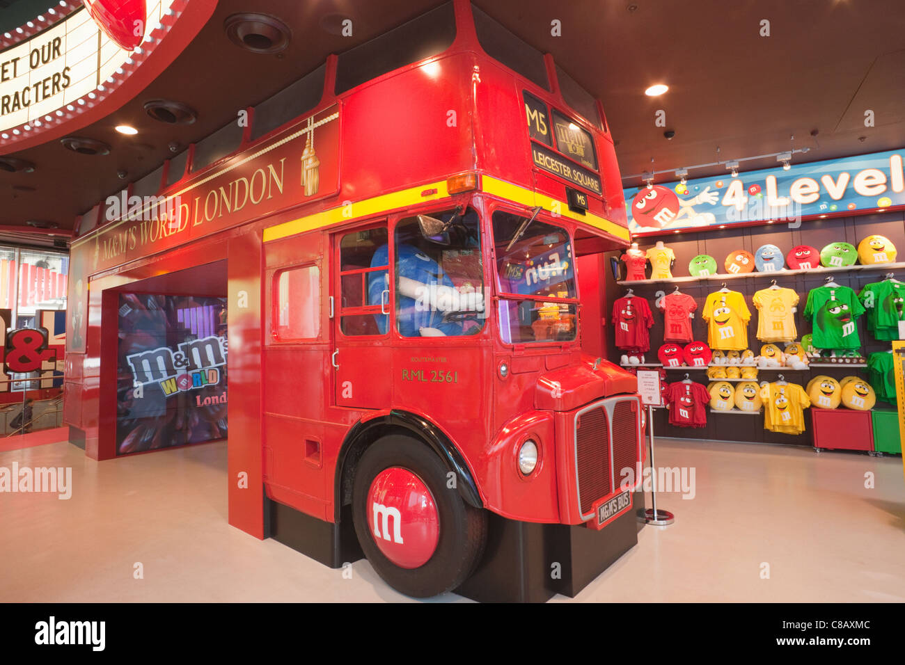 England London Leicester Square Interior Display Of M M World Stock Photo Alamy