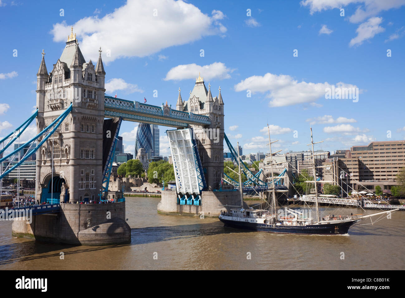 England, London, Tower Bridge Stock Photo