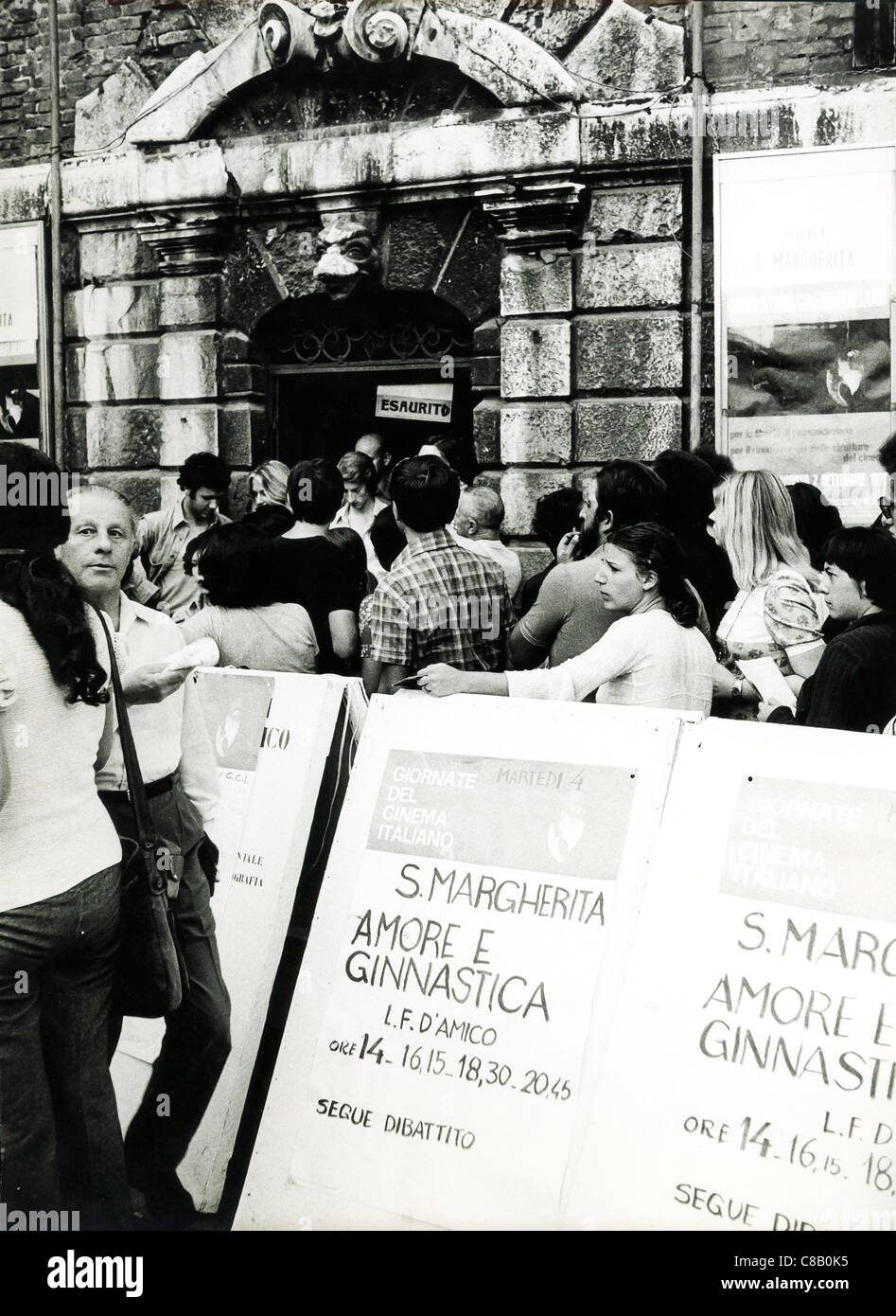 Cinema Days in Venice,1973 Stock Photo