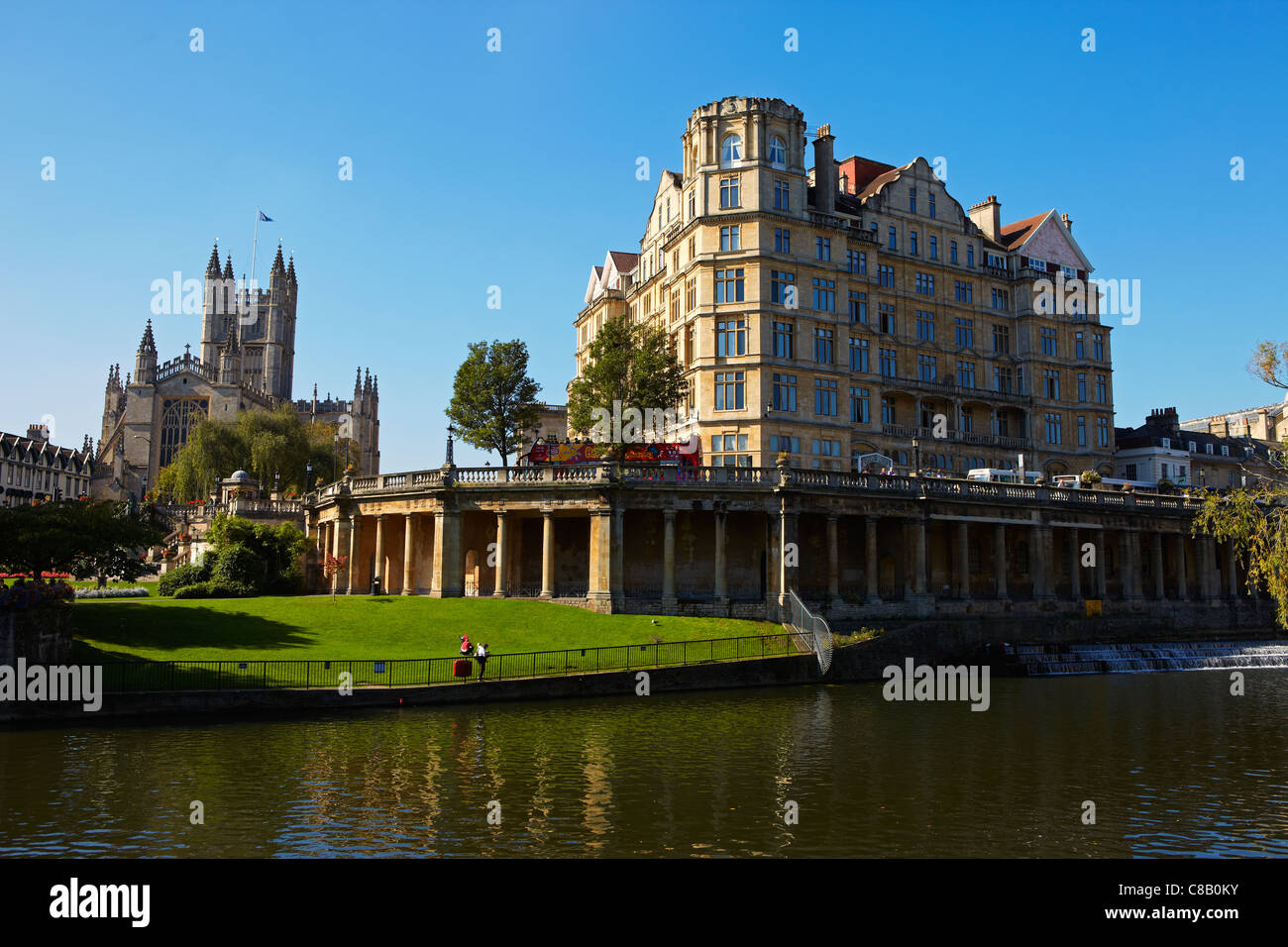 Bath Abbey and Abbey Hotel, Bath, England, UK Stock Photo Alamy
