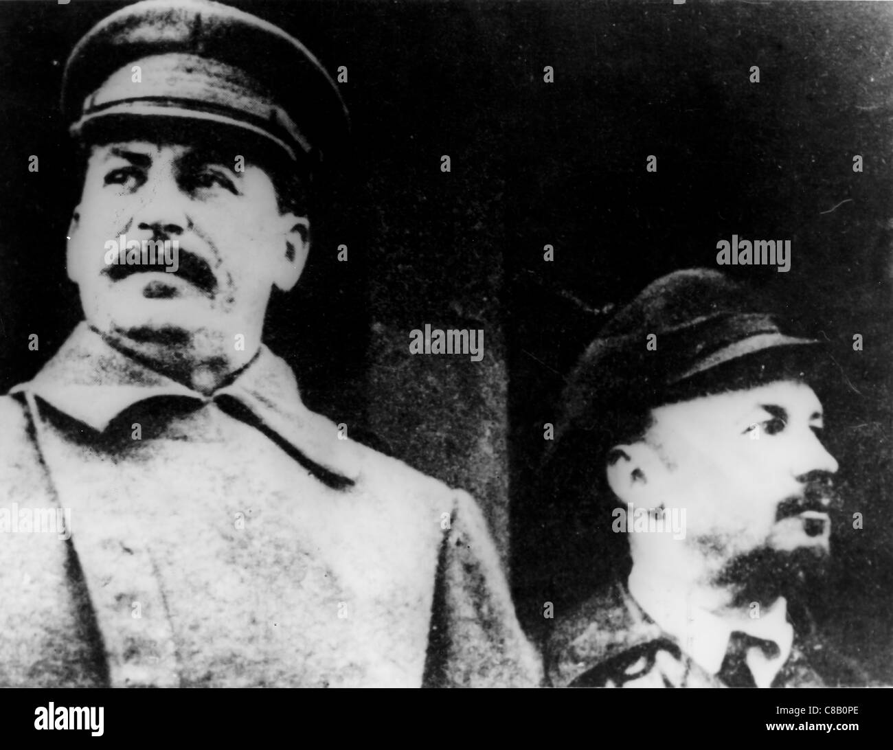 Giuseppe Stalin with Lenin Stock Photo