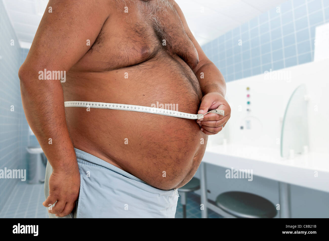 Big belly man hi-res stock photography and images - Alamy