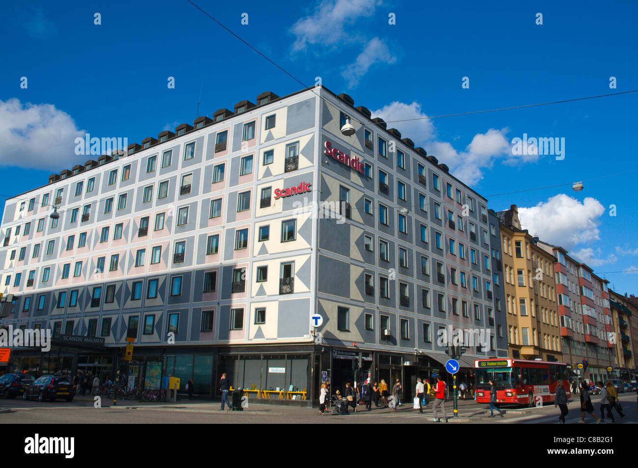 Corner of Götgatan and Folkungagatan streets Södermalm district Stockholm Sweden Europe Stock Photo