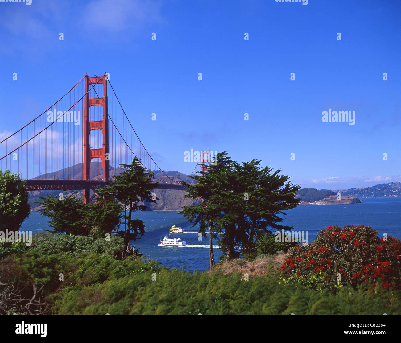 Golden Gate Bridge, San Francisco Bay Area, San Francisco, California, United States of America Stock Photo