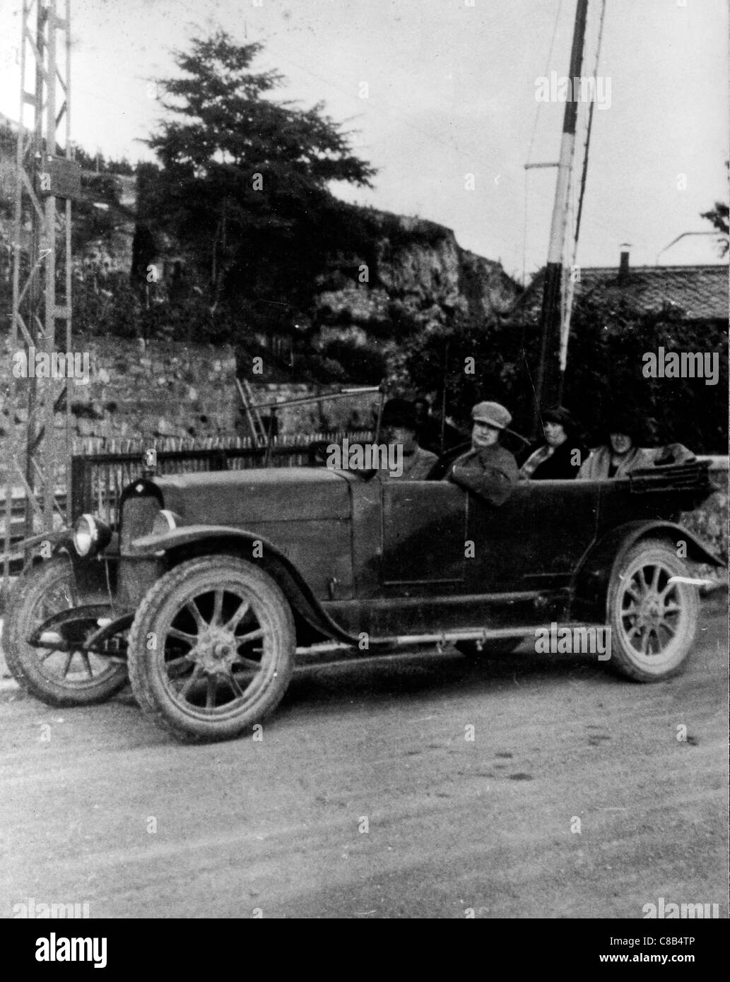 a 'car in 1925,Italy Stock Photo