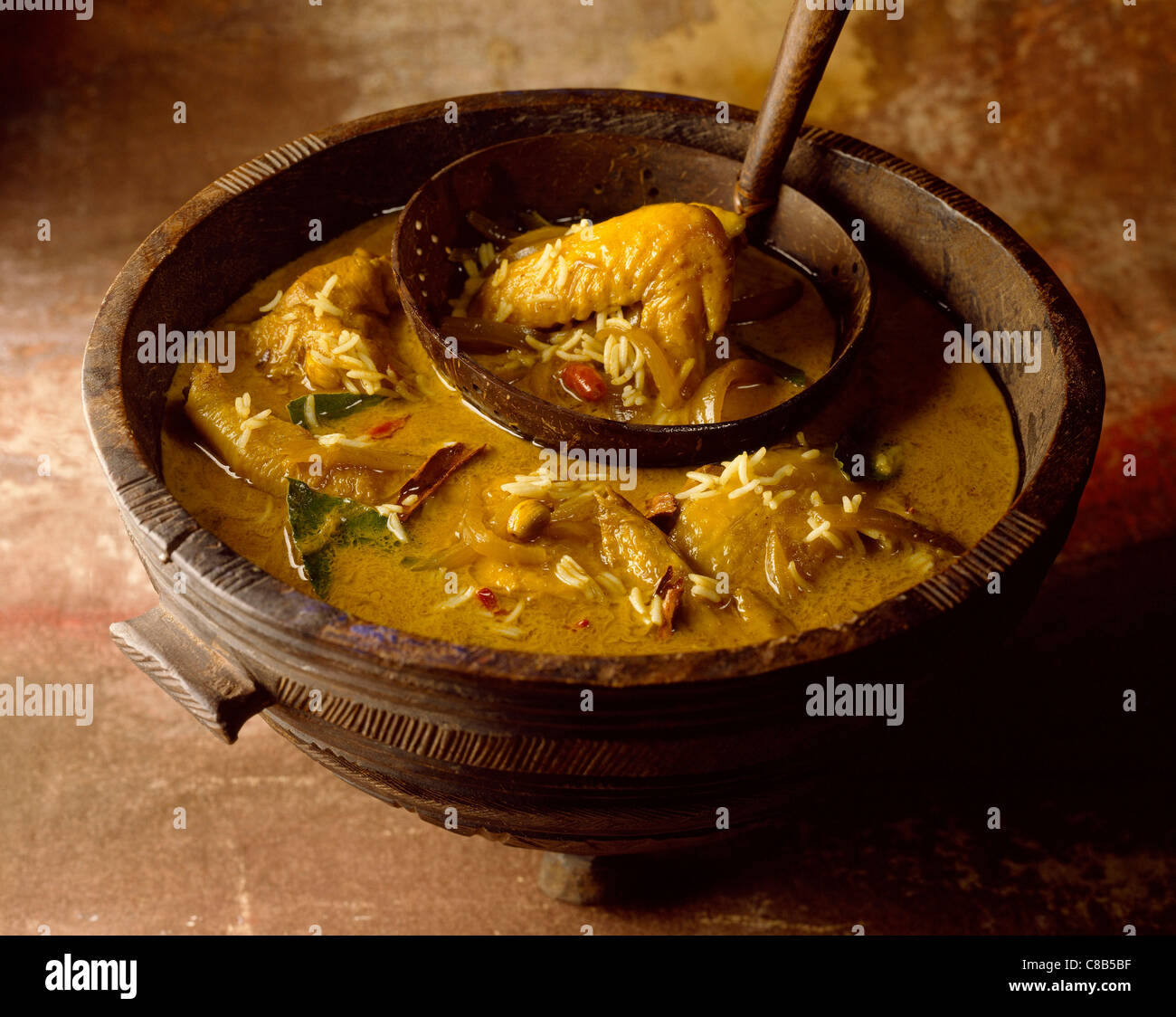 Indian chicken curry soup Stock Photo Alamy