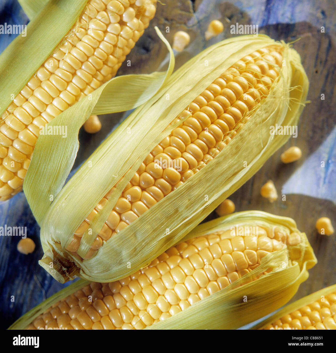 Corn on the cob Stock Photo