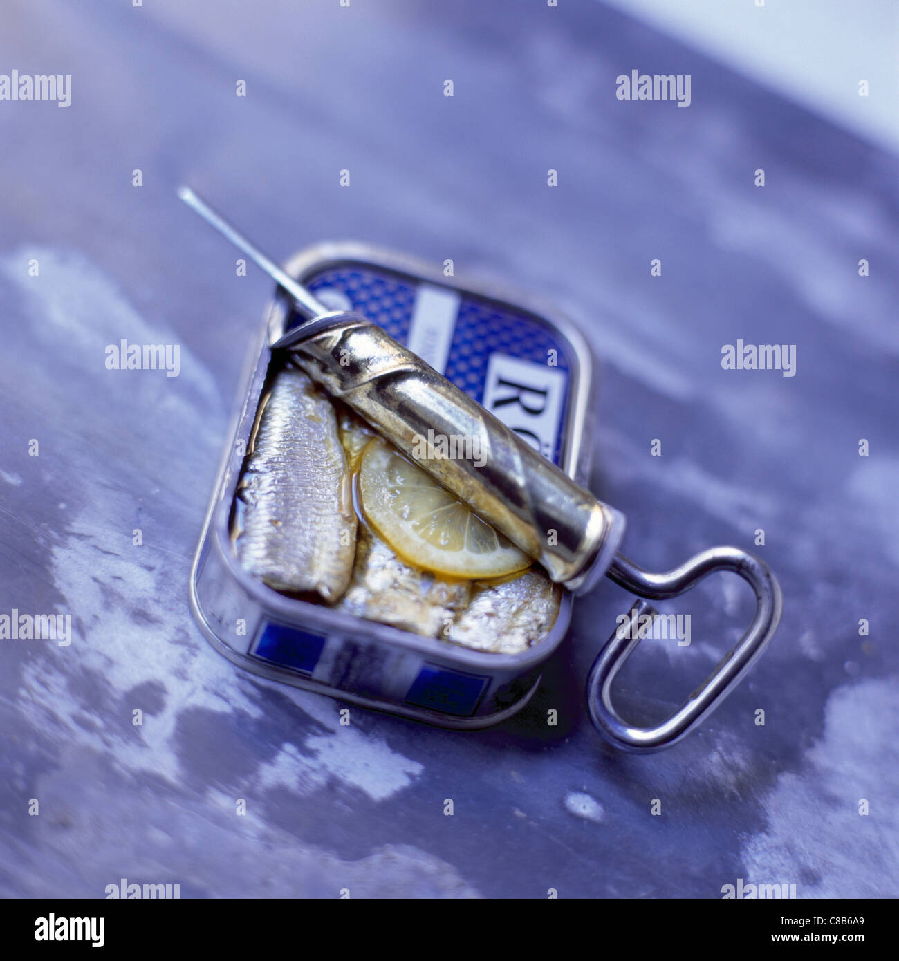 can of sardines Stock Photo Alamy