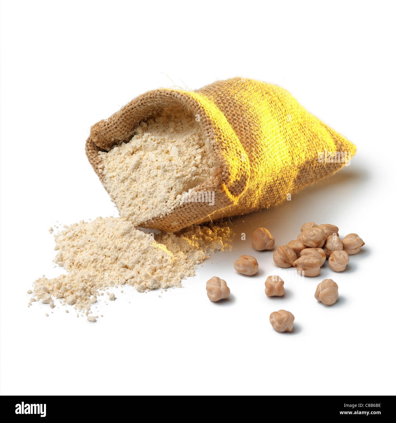 Chickpea flour Stock Photo