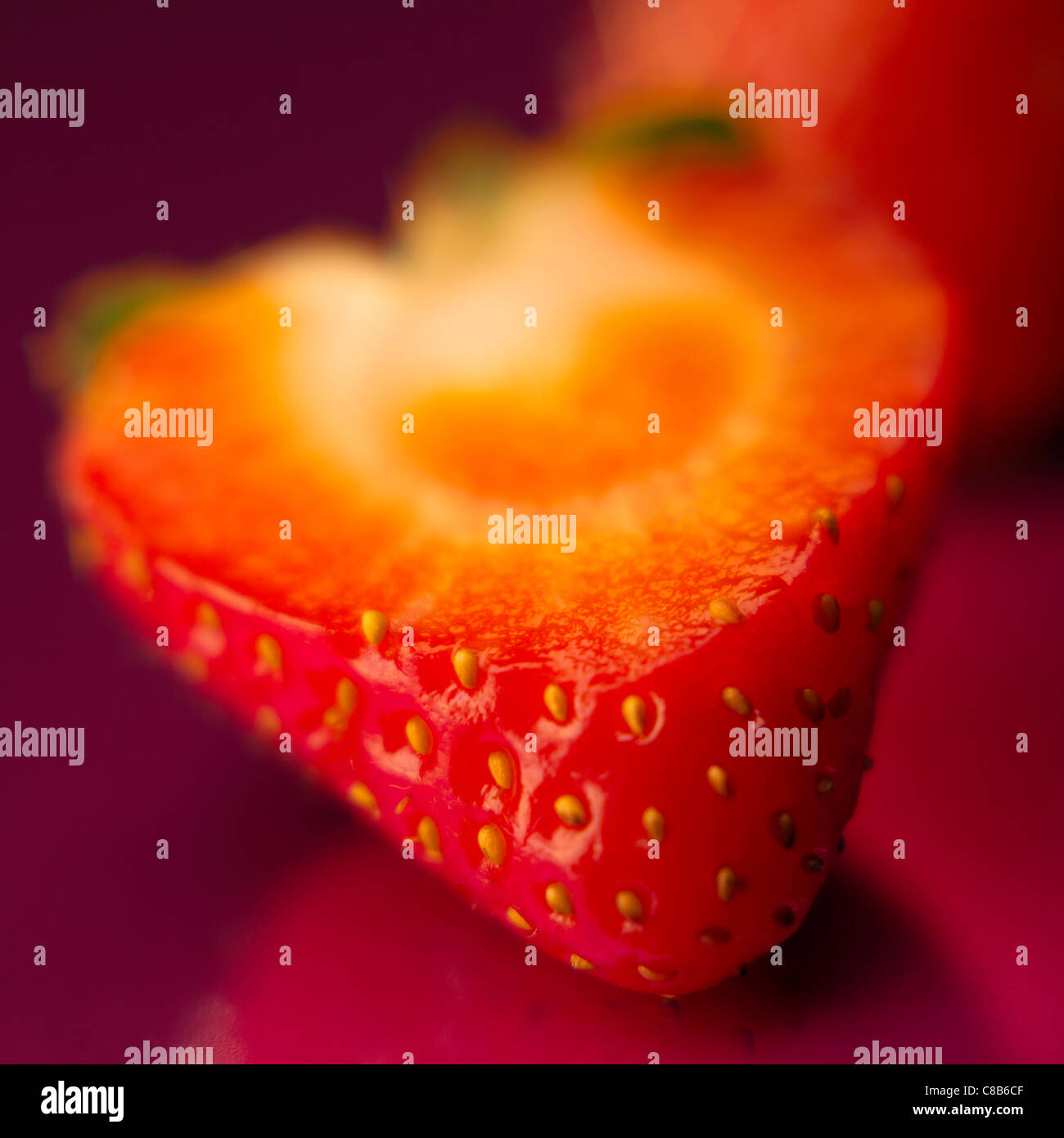 Strawberry in focus hi-res stock photography and images - Alamy