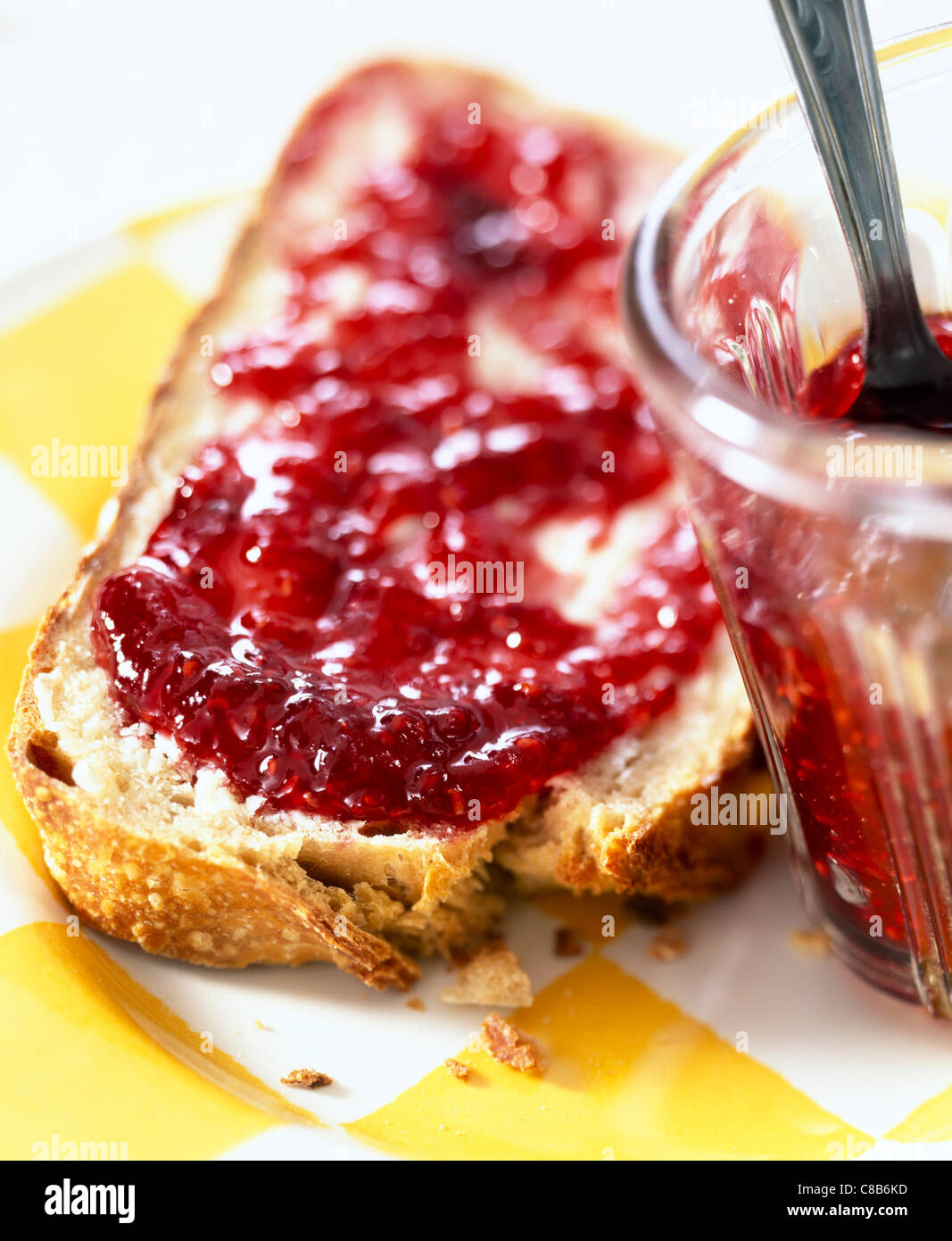 bread and jam Stock Photo Alamy