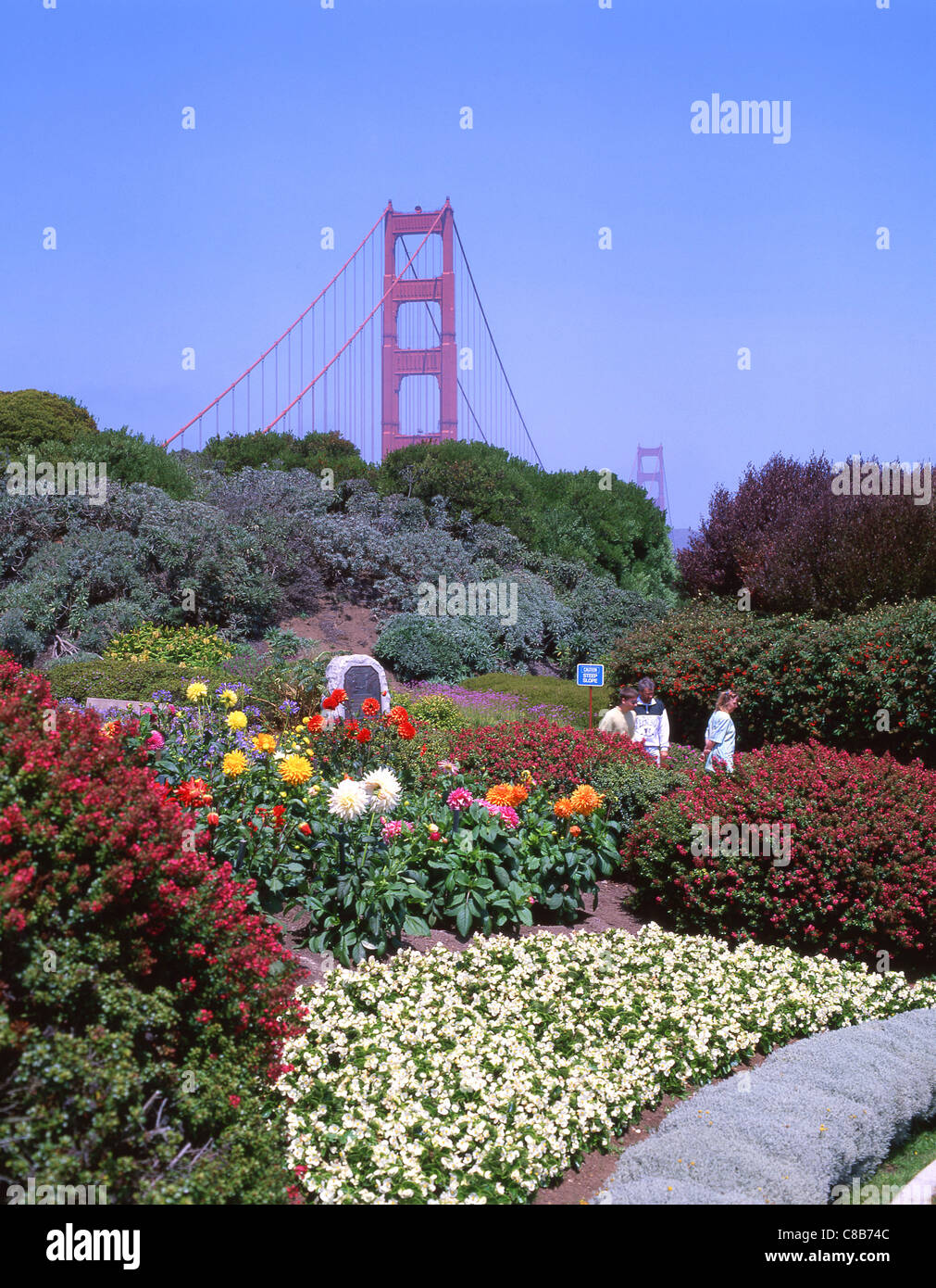Golden Gate Bridge, San Francisco Bay Area, San Francisco, California, United States of America Stock Photo