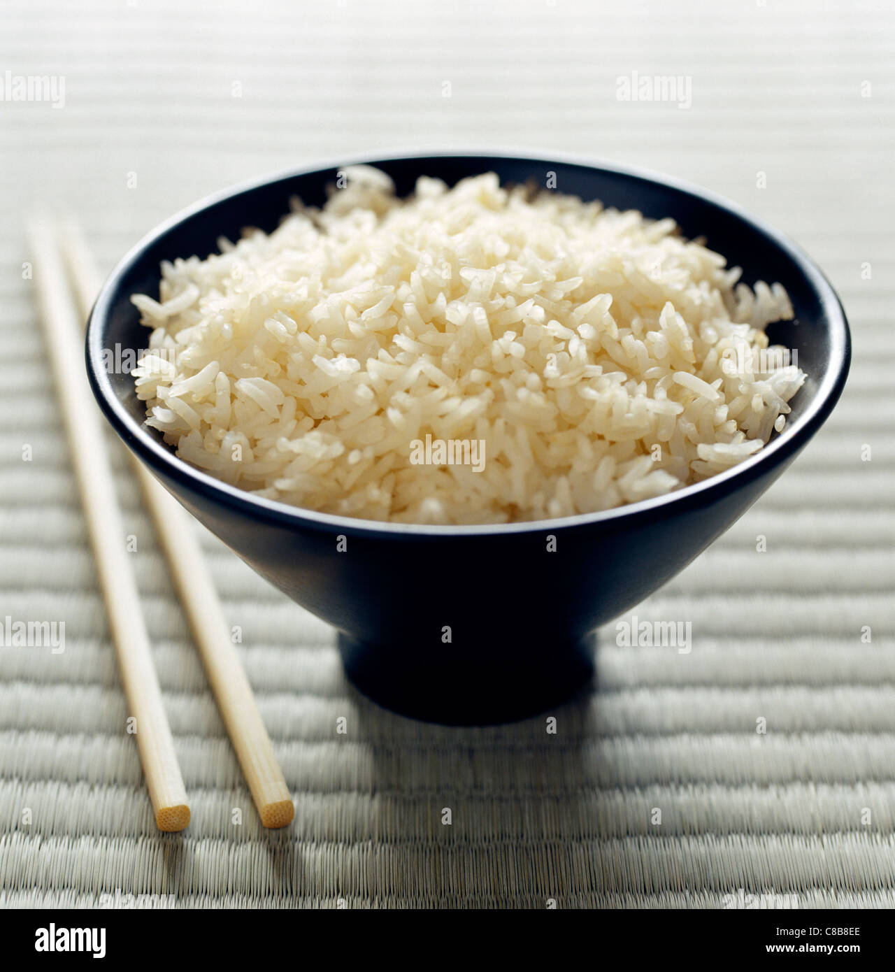 Bowl of Japanese rice Stock Photo Alamy