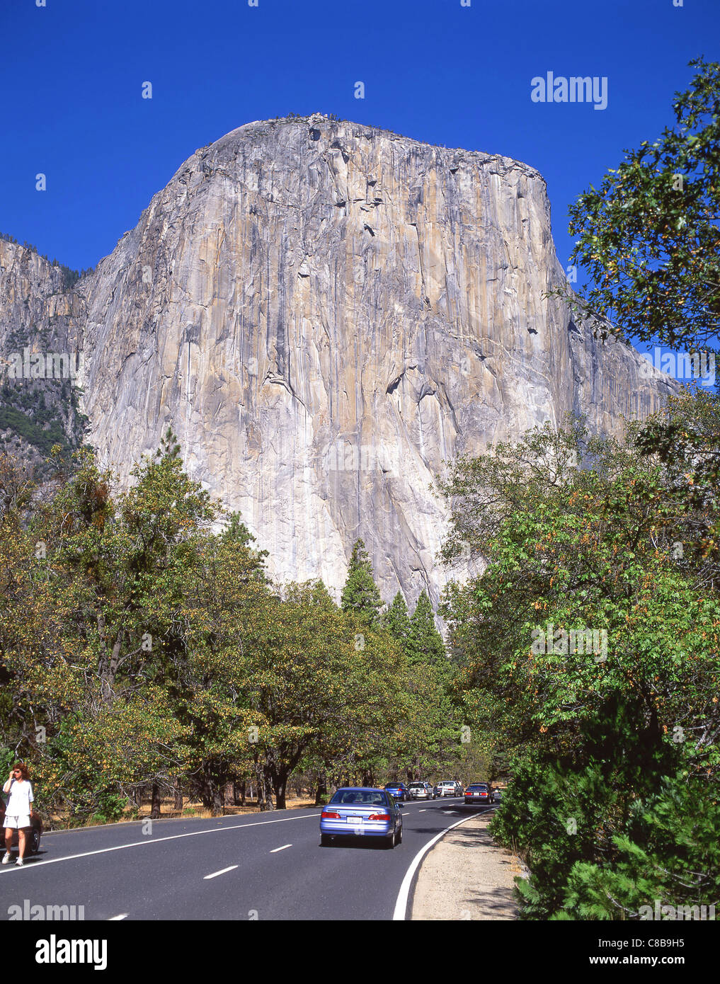 El Capitan Vista Drive, Yosemite National Park, California, United States of America Stock Photo