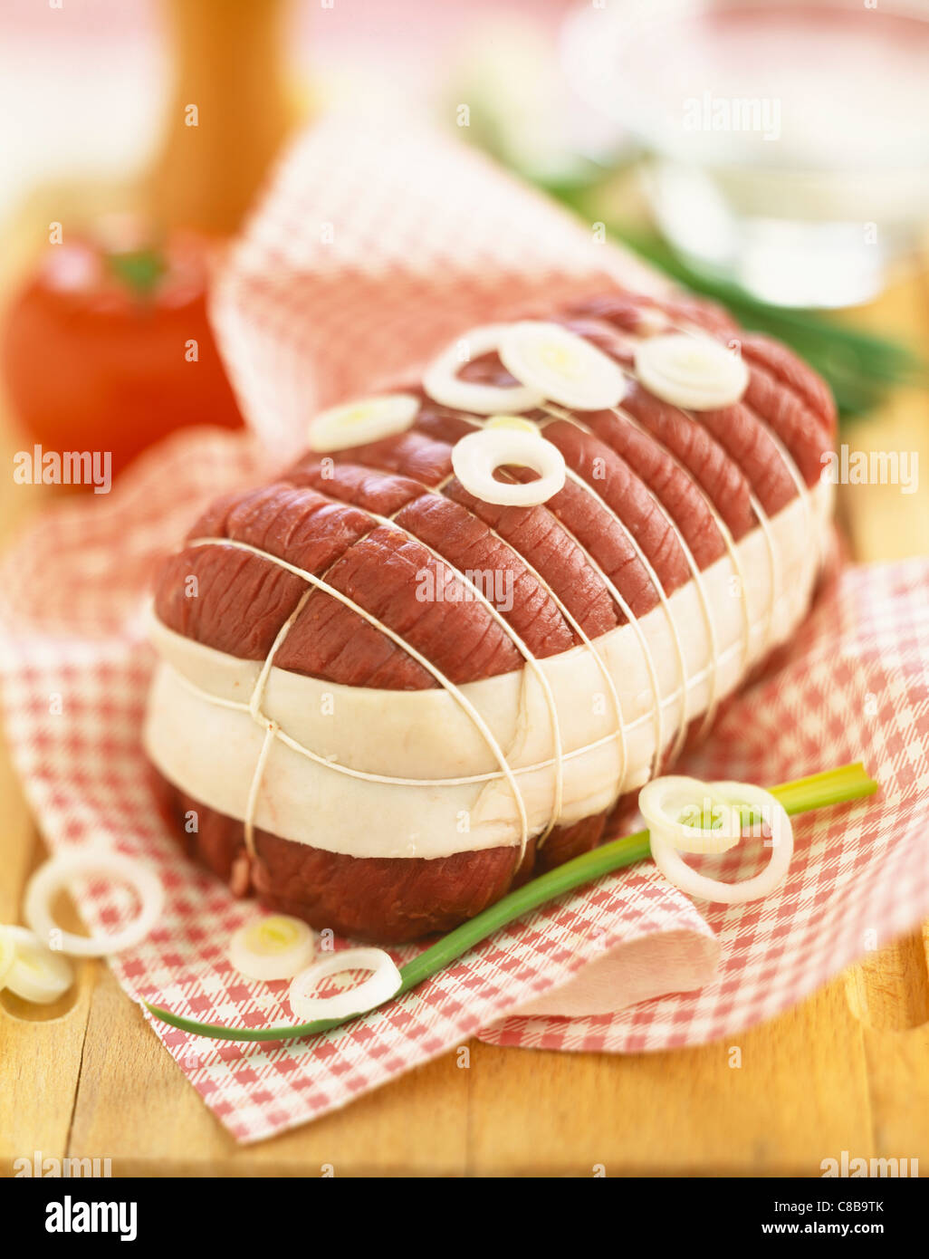 Joint of beef for roasting Stock Photo Alamy