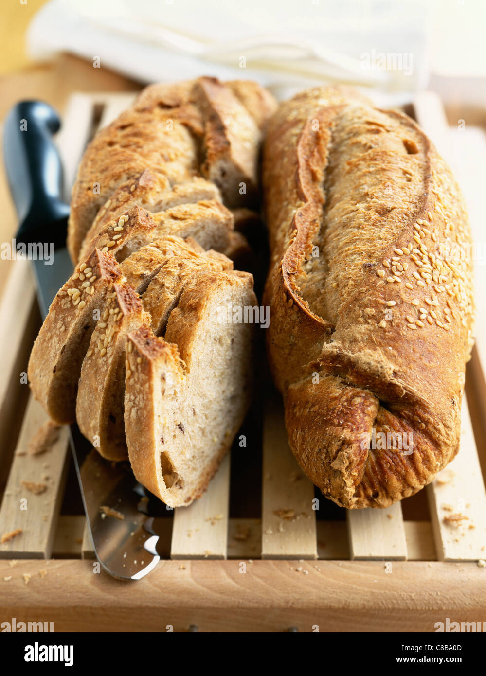Sesame seed bread Stock Photo Alamy
