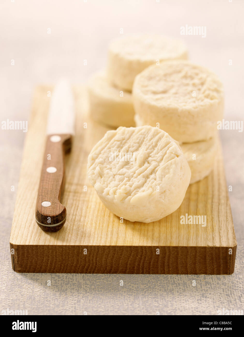 Pélardon cheeses Stock Photo