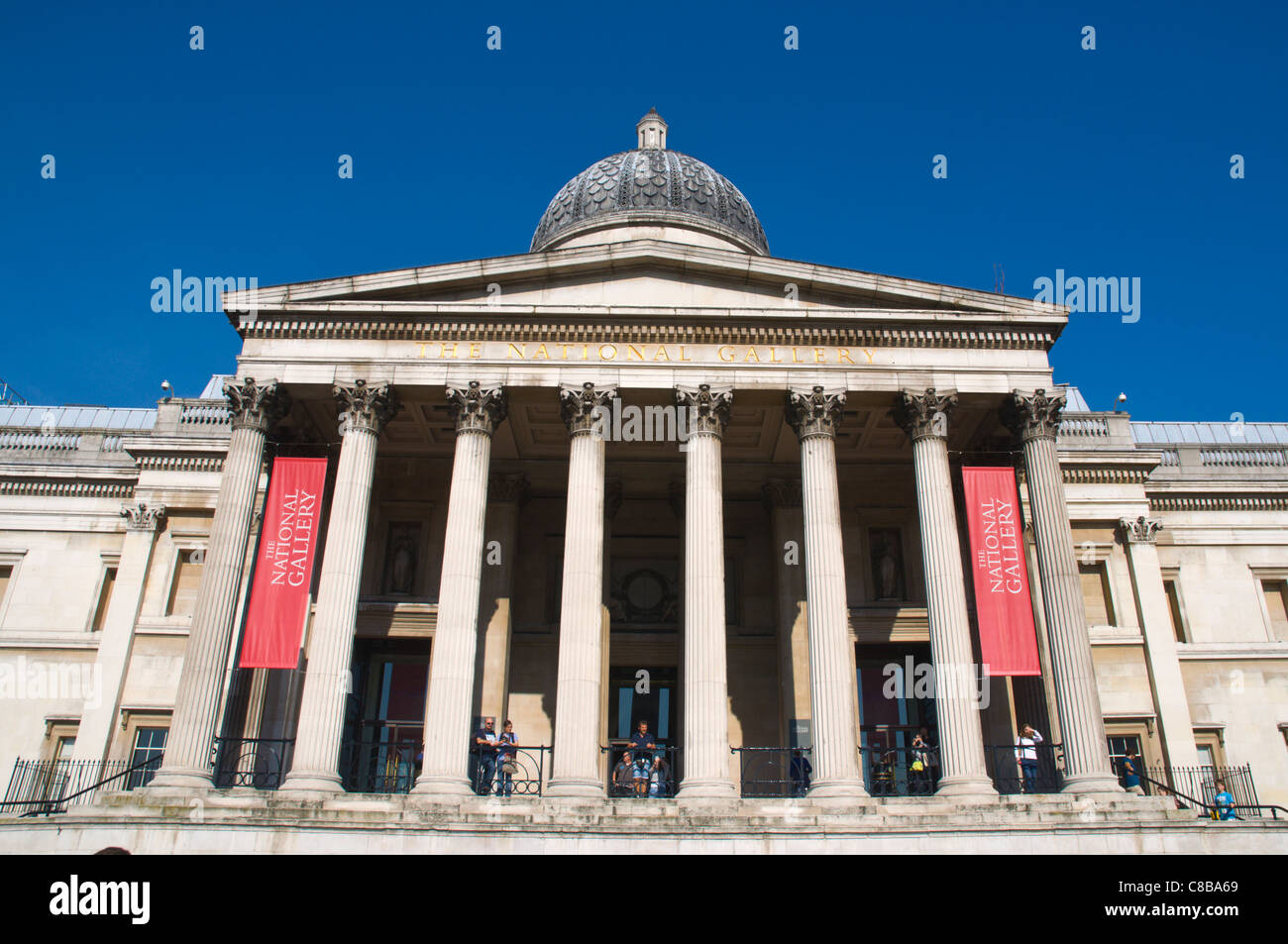 National Gallery art museum at Trafalgar Square central London England UK Europe Stock Photo