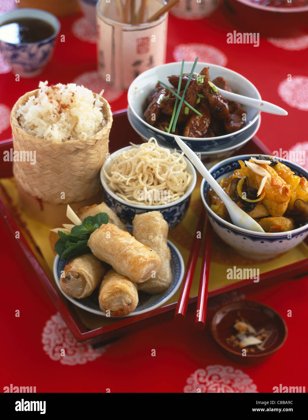 Chinese platter Stock Photo
