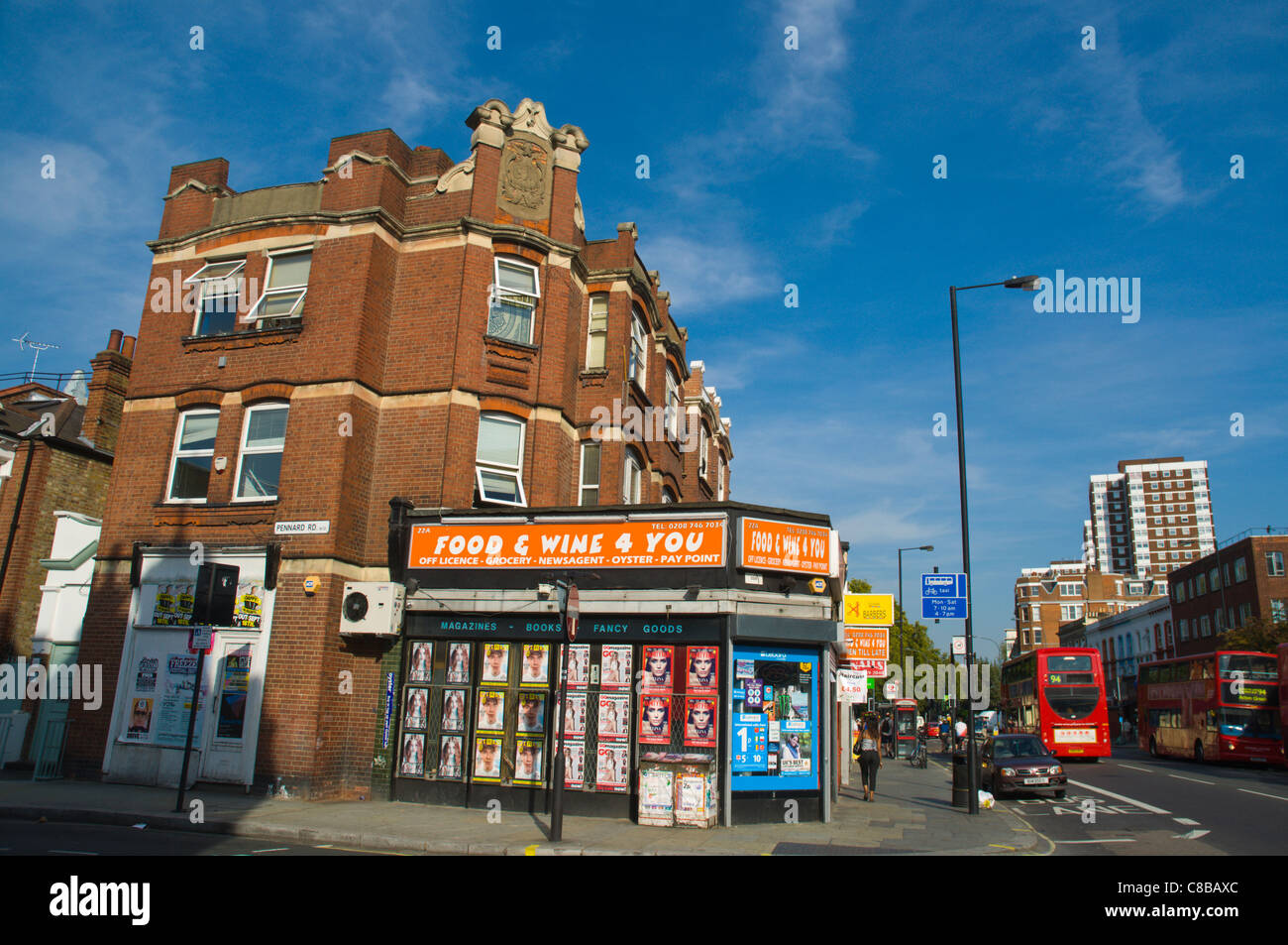 Goldhawk Road street Shepherd's Bush district west London England UK