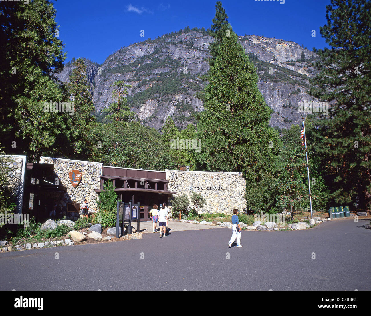 National Park Service Centre, Yosemite National Park, California, United States of America Stock Photo
