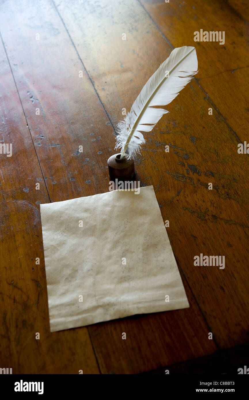 quill and paper Stock Photo Alamy