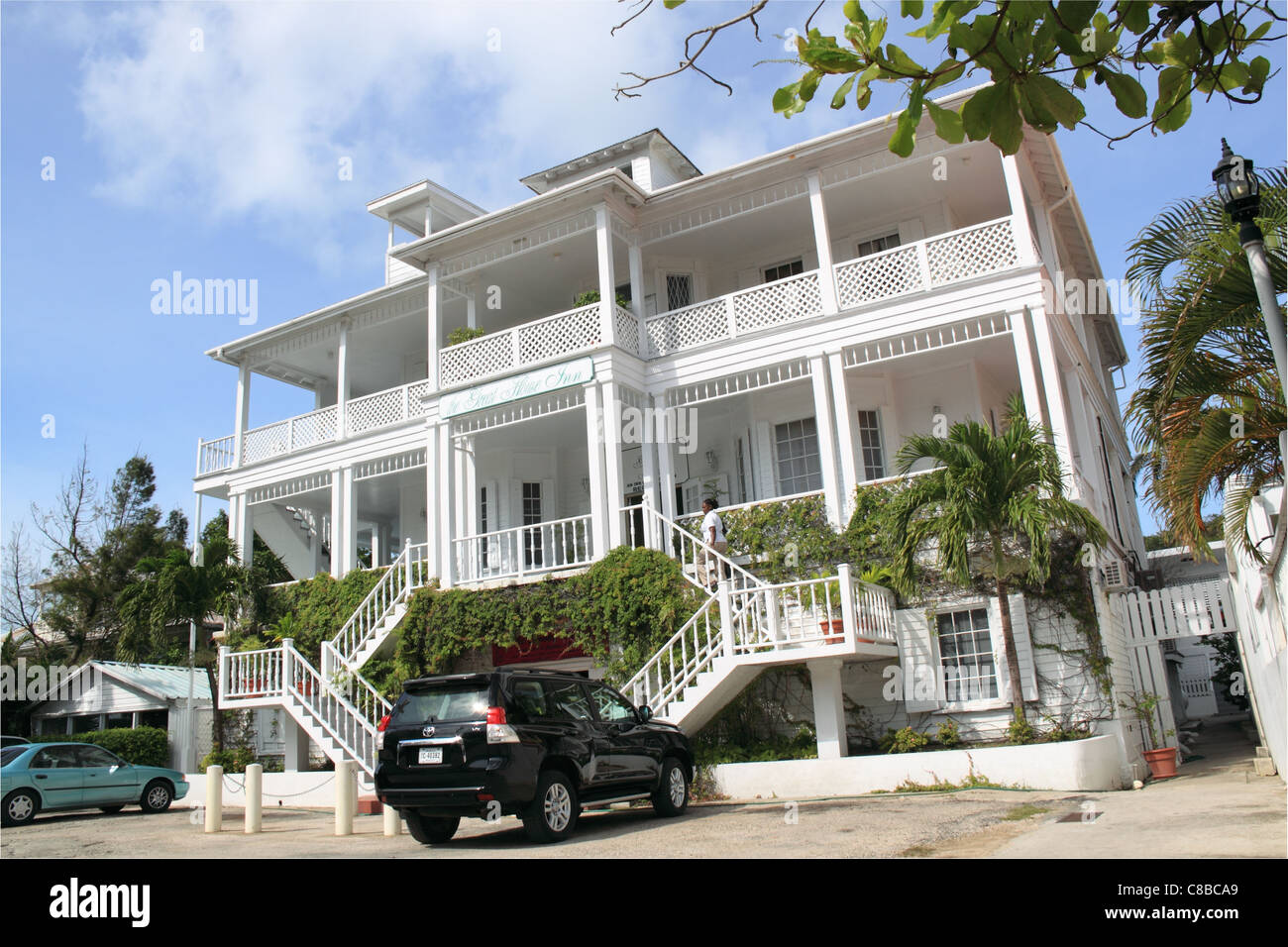The Great House hotel, dating from 1927, Cork Street, Fort George, Belize City, Belize, Caribbean, Central America Stock Photo