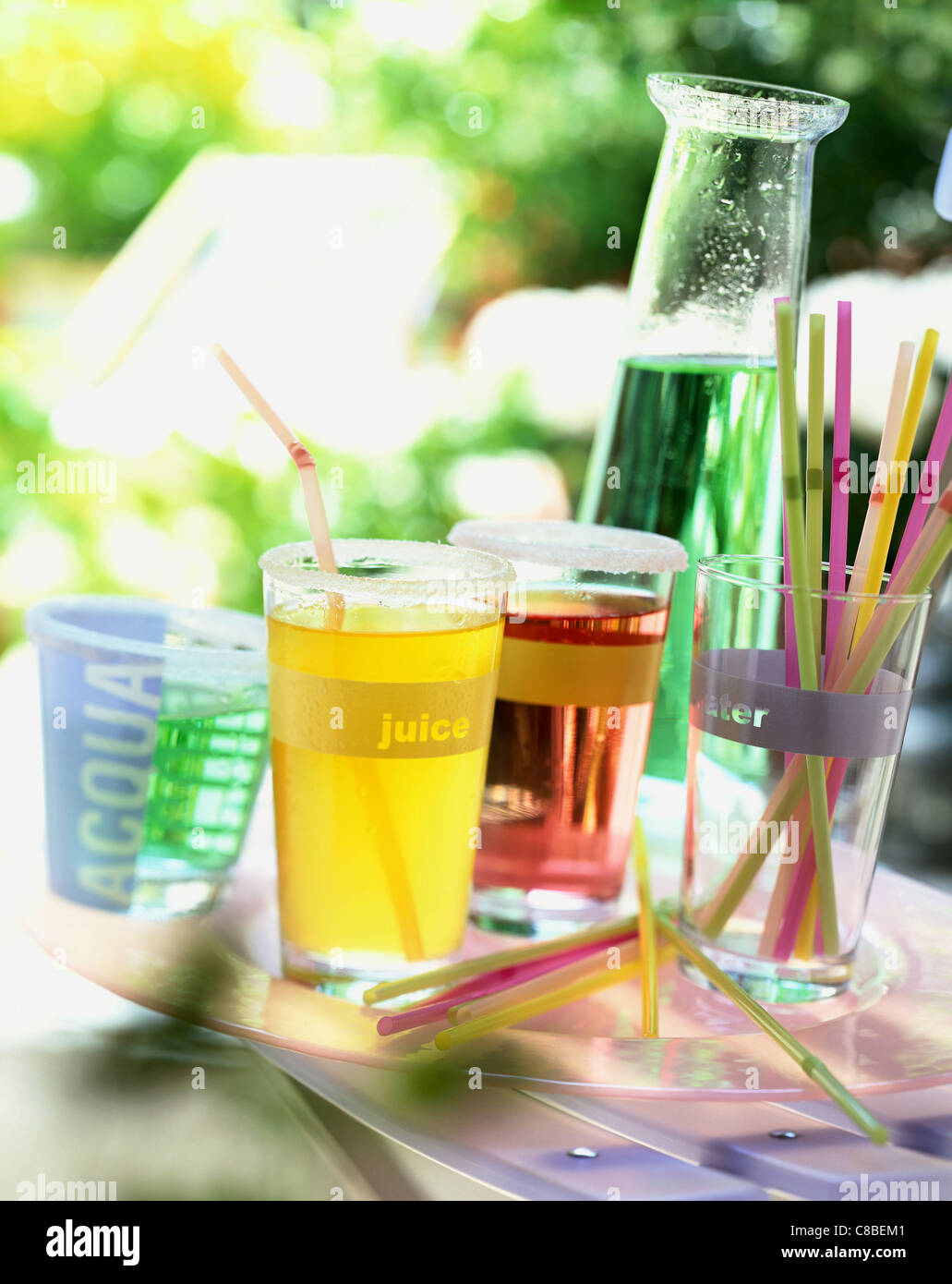 various drinks Stock Photo