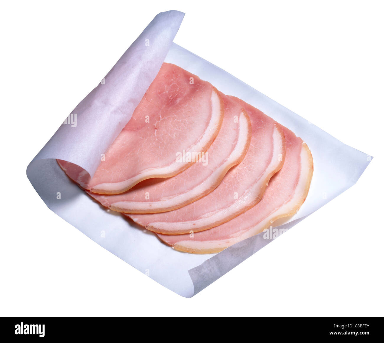 Slices of ham in pack Stock Photo - Alamy