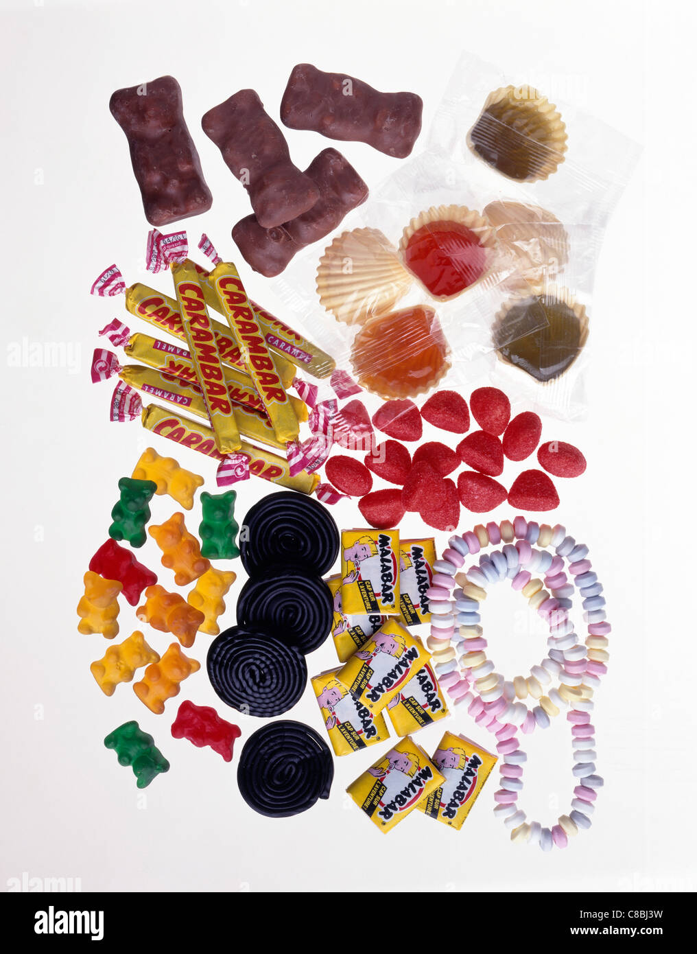 Assorted candy Stock Photo