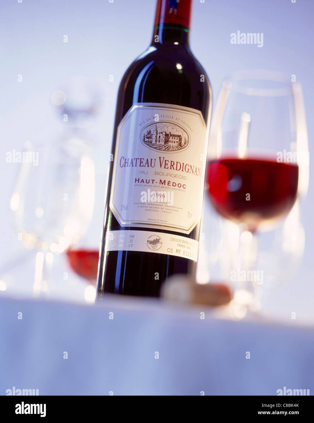 Bottle of red wine Stock Photo Alamy