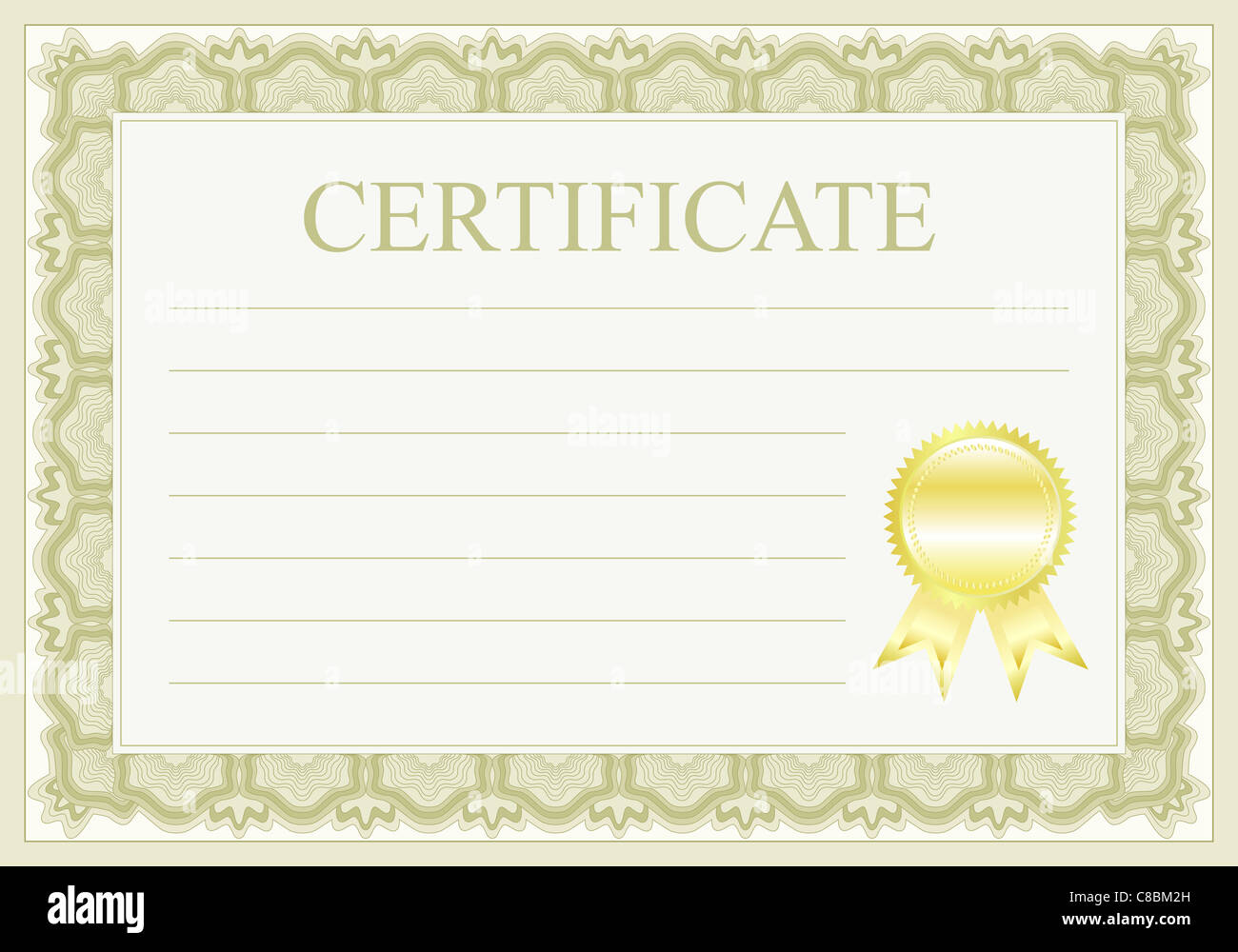 certificate background Stock Photo