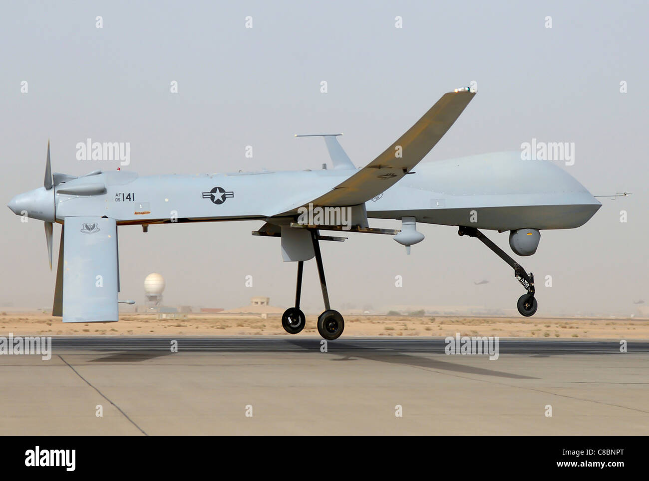 UAV MQ-1 Predator Aircraft Aviation unmanned MQ-1B Stock Photo