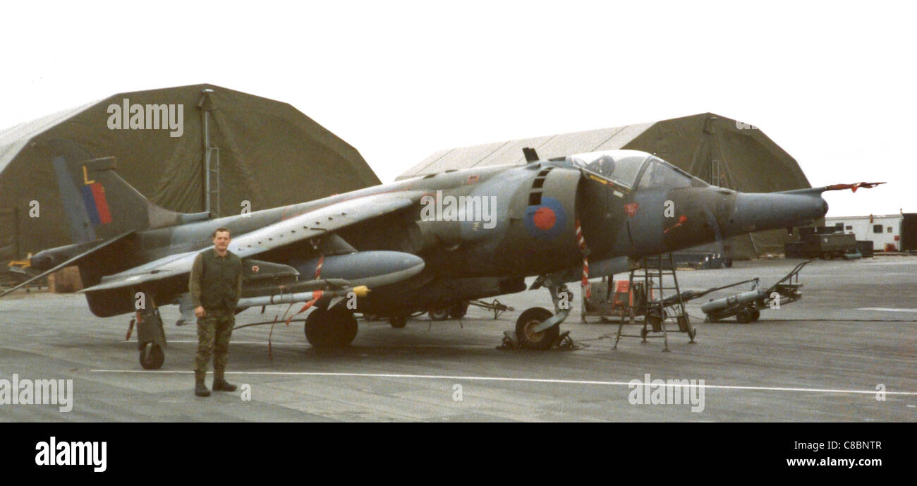 GR3 Harrier Falklands 1984 Stock Photo
