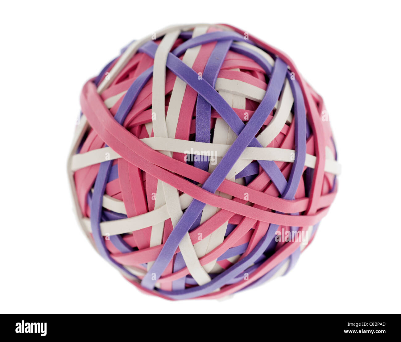 Rubber band ball Stock Photo