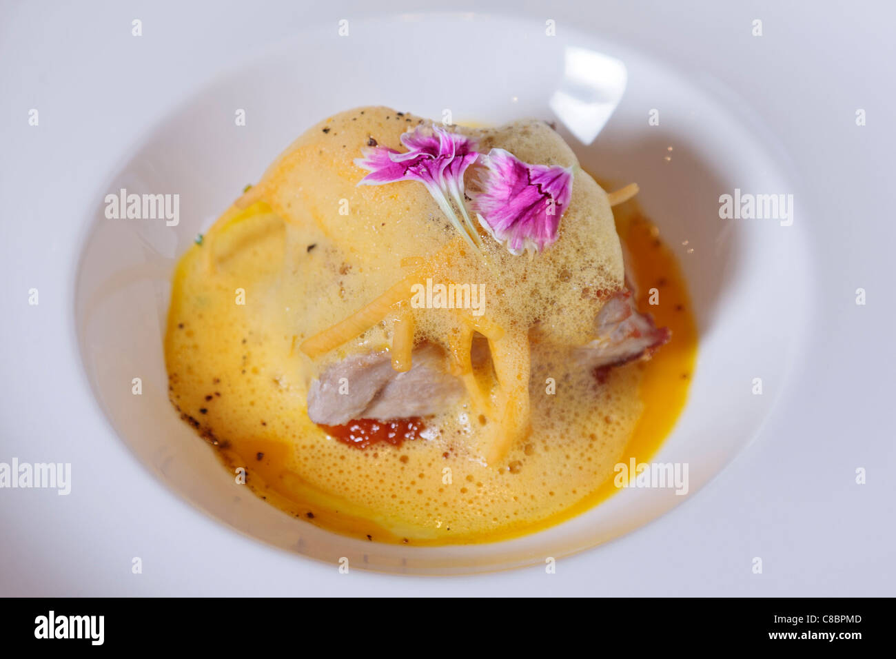 A tuna fish fillet in a sauce Stock Photo Alamy