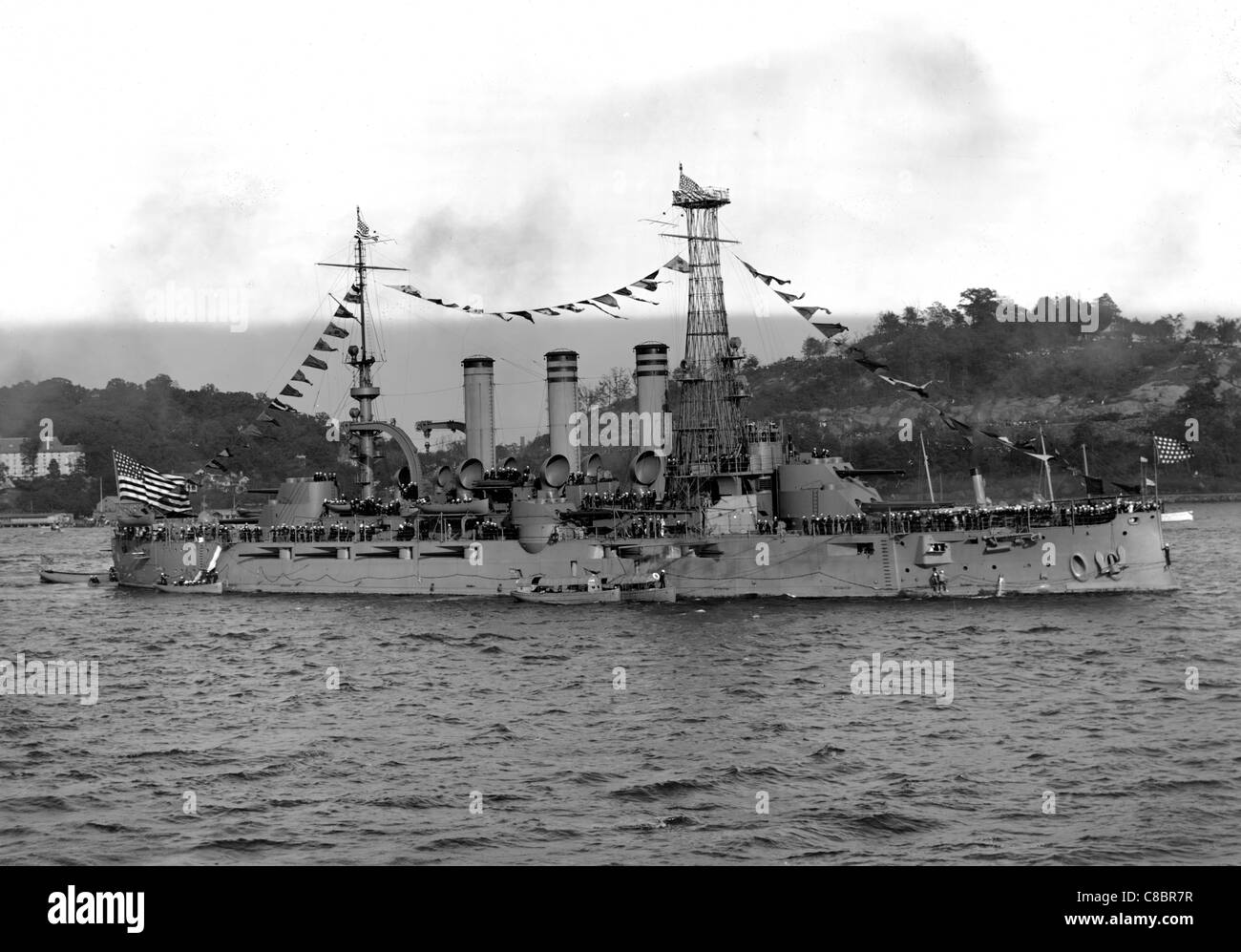 U.S. battleship Nebraska Stock Photo