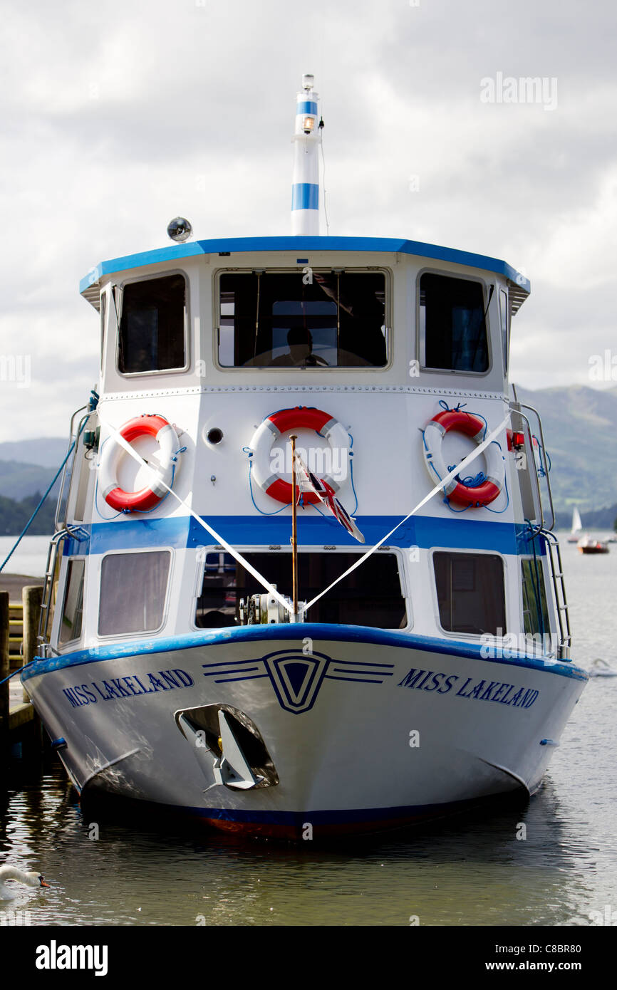 Miss Lakeland Windermere Lake Cruise passenger Stock Photo Alamy