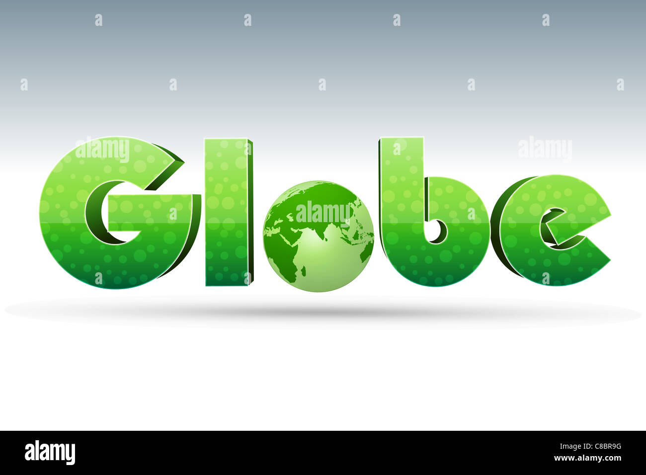 illustration of globe icon on white background Stock Photo - Alamy
